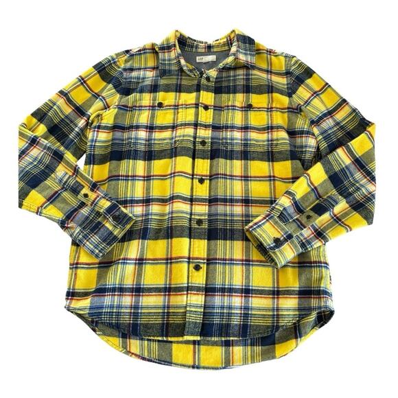 Via Penny Lane Reworked Apparel The Beatles Good Day Sunshine Yellow Flannel - Picture 2 of 9